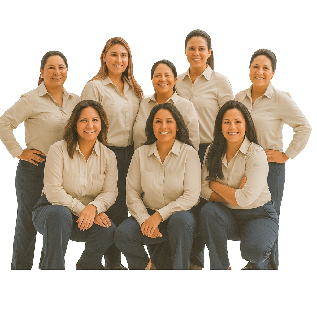 Huus Cleaning team members providing professional cleaning services